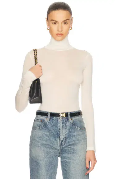 RENGGLI Sheer Jersey Renggli Turtleneck | Thumbnail 1 RENGGLI Sheer Jersey Renggli Turtleneck | Thumbnail 1
