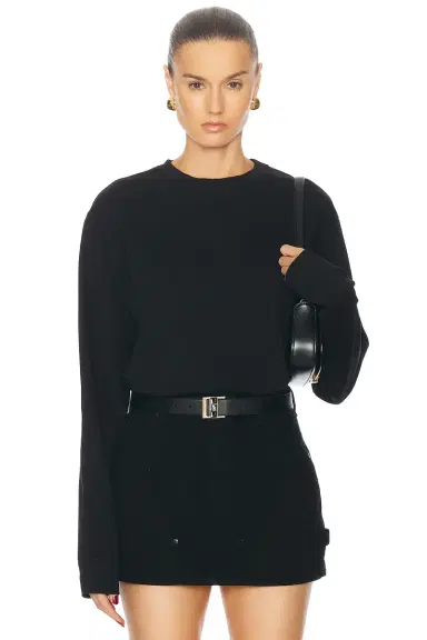 RENGGLI Long Sleeve Crewneck Top | Thumbnail 1
