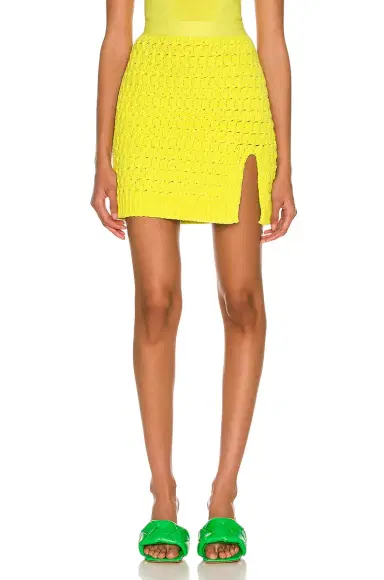 Bottega Veneta Chenille Twisted Mesh Skirt | Thumbnail 1 Bottega Veneta Chenille Twisted Mesh Skirt | Thumbnail 1