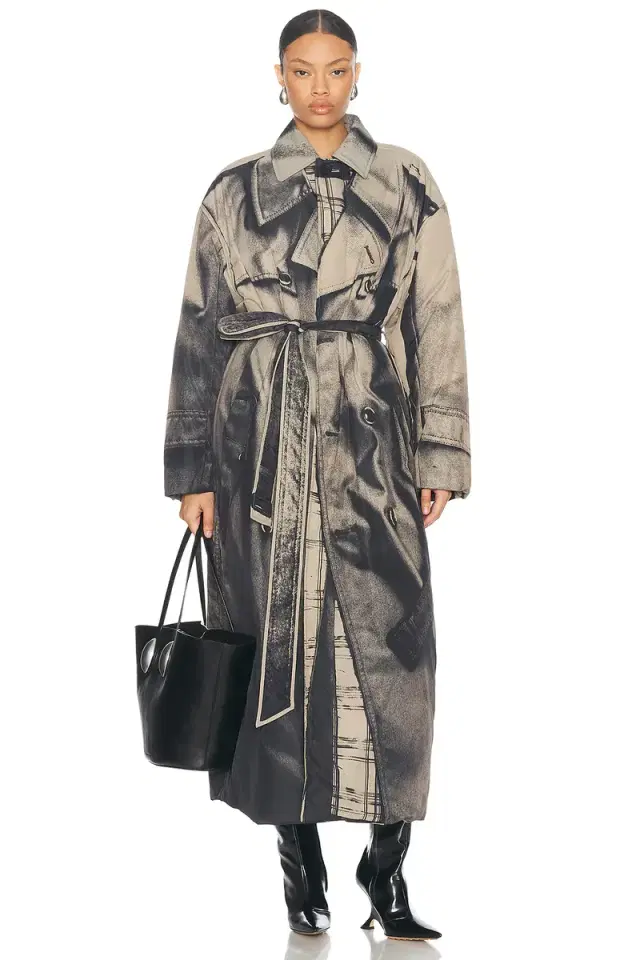 Jean Paul Gaultier Nylon Padded Trench