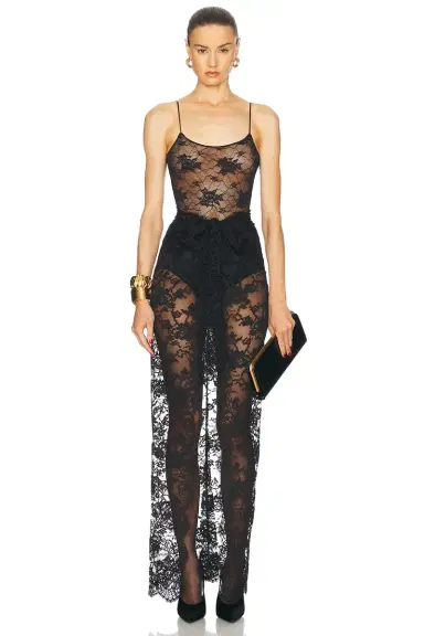 Oseree Soft Lace Bodysuit | Thumbnail 5 Oseree Soft Lace Bodysuit | Thumbnail 5