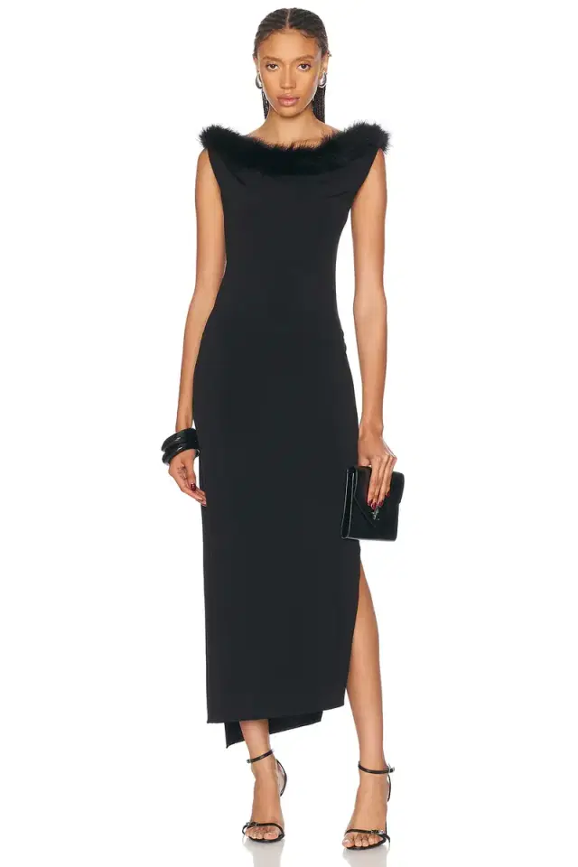 Coperni Boa Jersey Midi Dress