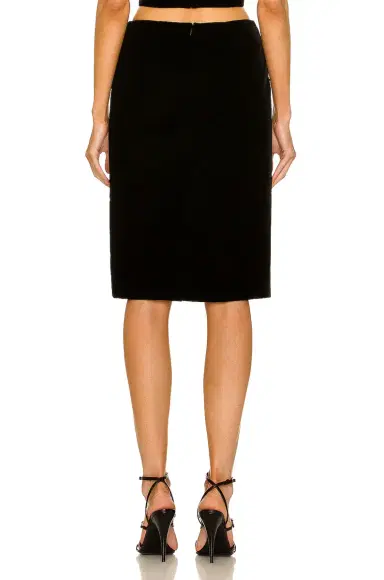Saint Laurent Satin Laque Skirt | Thumbnail 3 Saint Laurent Satin Laque Skirt | Thumbnail 3