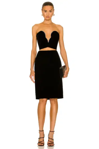 Saint Laurent Satin Laque Skirt | Thumbnail 4 Saint Laurent Satin Laque Skirt | Thumbnail 4