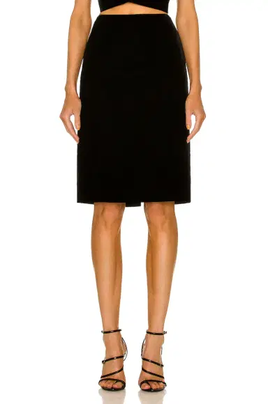 Saint Laurent Satin Laque Skirt | Thumbnail 1 Saint Laurent Satin Laque Skirt | Thumbnail 1