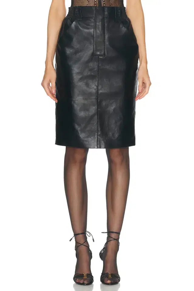 Leather Midi Skirt