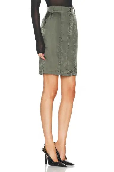 Saint Laurent Twill Skirt | Thumbnail 2 Saint Laurent Twill Skirt | Thumbnail 2