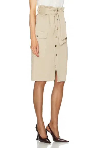 Saint Laurent Button Front Skirt | Thumbnail 2