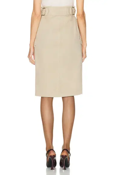 Saint Laurent Button Front Skirt | Thumbnail 3
