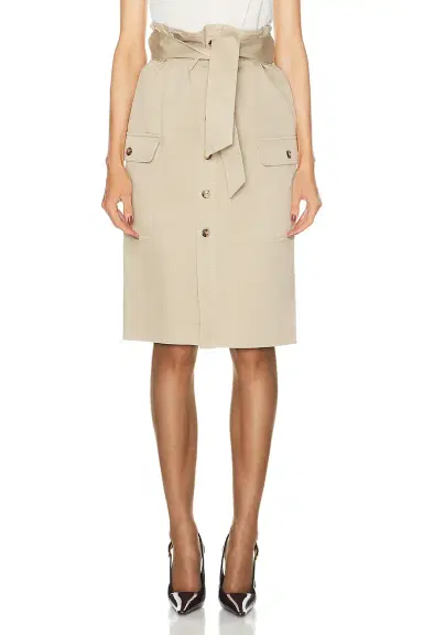 Saint Laurent Button Front Skirt | Thumbnail 1