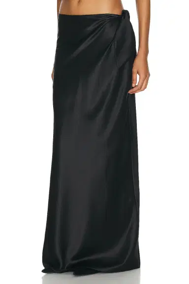 Saint Laurent Satin Maxi Skirt | Thumbnail 3 Saint Laurent Satin Maxi Skirt | Thumbnail 3