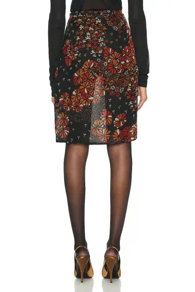 Saint Laurent Floral Skirt | Thumbnail 3 Saint Laurent Floral Skirt | Thumbnail 3