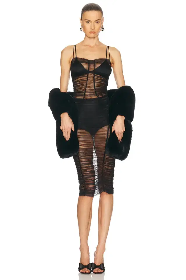 Dolce & Gabbana Sheer Midi Dress