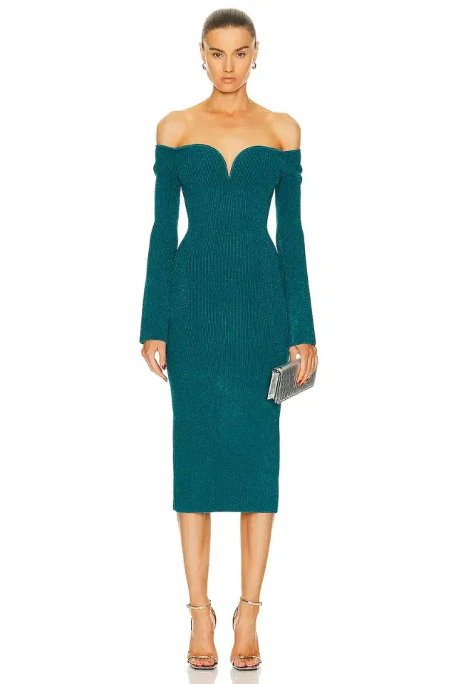 GALVAN Grace Long Sleeve Dress