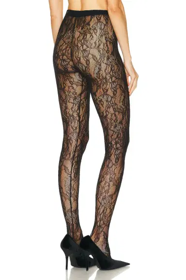 WARDROBE.NYC Lace Tights | Thumbnail 3