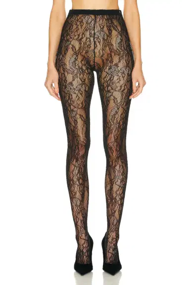 WARDROBE.NYC Lace Tights | Thumbnail 1