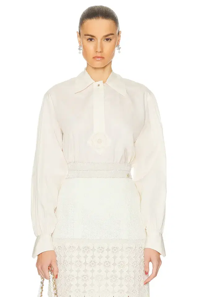 chanel Chanel Balloon Sleeve Shirt