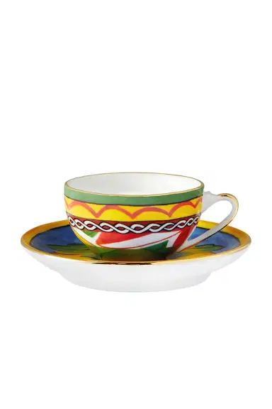 Dolce & Gabbana Casa Carretto Lemon Espresso Cup And Saucer Set | Thumbnail 2