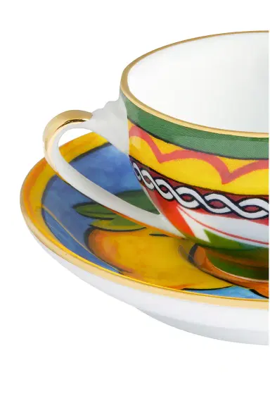 Dolce & Gabbana Casa Carretto Lemon Espresso Cup And Saucer Set | Thumbnail 5