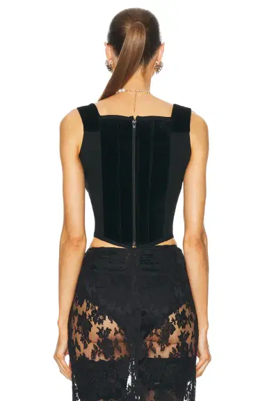 vivienne westwood Vivienne Westwood Vintage 1990s Velvet Bustier Top | Thumbnail 5