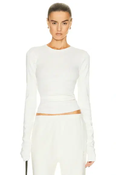 ÉTERNE Long Sleeve Fitted Top | Thumbnail 1 ÉTERNE Long Sleeve Fitted Top | Thumbnail 1