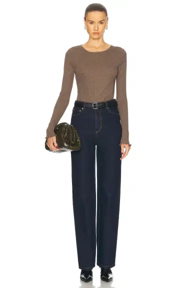 SEROYA Brooklyn High Rise Straight Jeans | Thumbnail 5