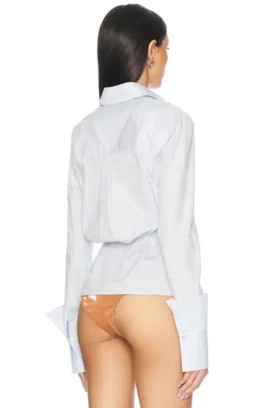 LaQuan Smith Fitted Button Down Shirt | Thumbnail 3 LaQuan Smith Fitted Button Down Shirt | Thumbnail 3