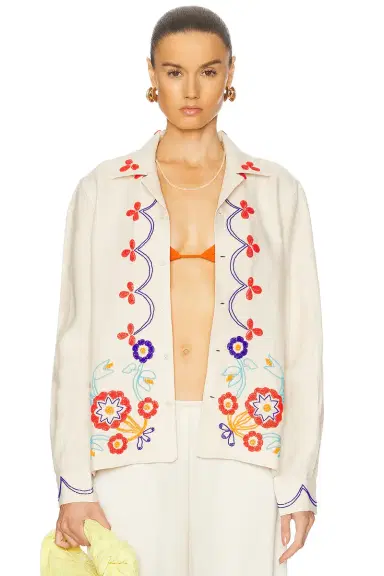 BODE Beaded Garden Party Shirt | Thumbnail 1