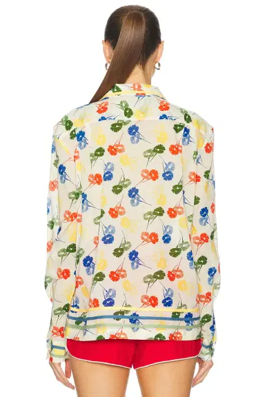 BODE Flower Stamp Long Sleeve Top | Thumbnail 3 BODE Flower Stamp Long Sleeve Top | Thumbnail 3