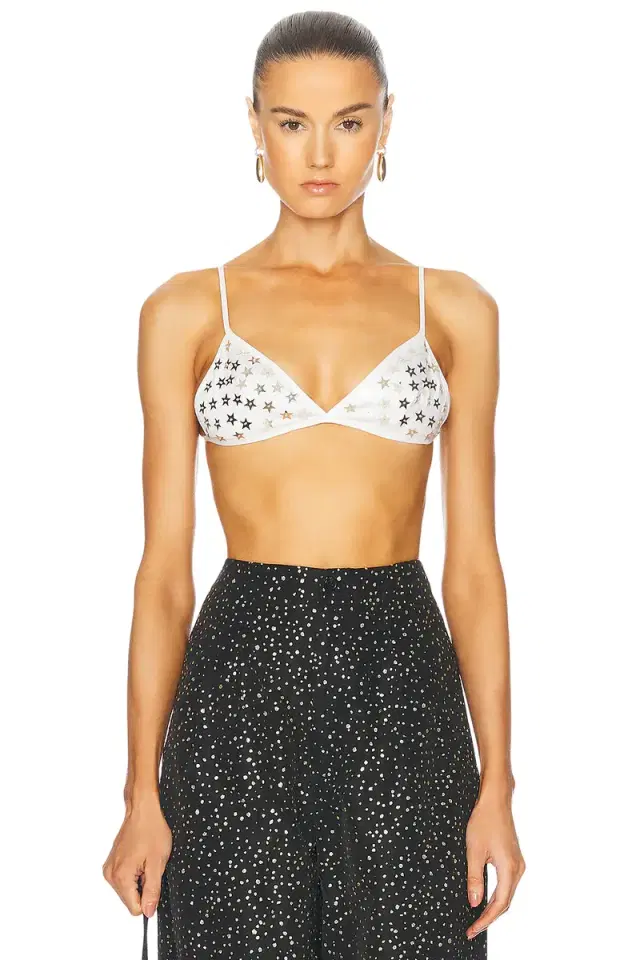 BODE Sequin Spangled Bra Top