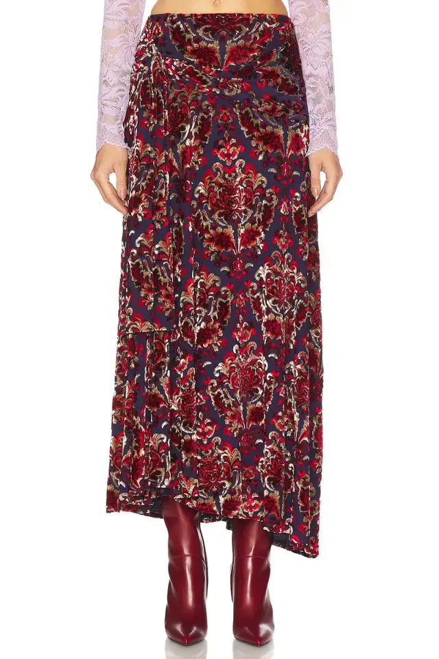 RABANNE Velour Skirt