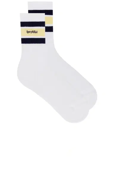 Sporty & Rich Serif Logo Socks | Thumbnail 1
