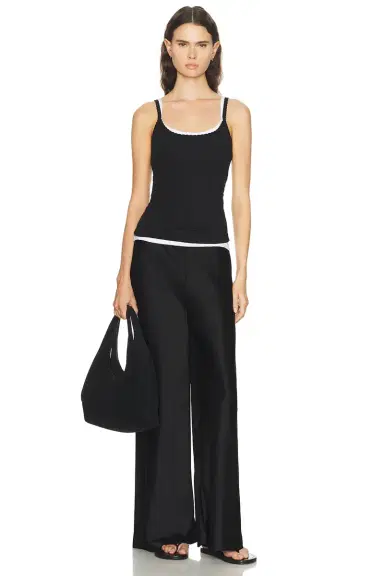 LESET Pointelle Classic Tank Top | Thumbnail 4