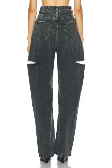 Maison Margiela Cut Out Wide Leg Jeans | Thumbnail 3 Maison Margiela Cut Out Wide Leg Jeans | Thumbnail 3