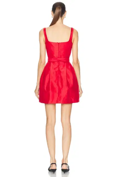 NICHOLAS Winx Mini Dress With Detachable Bow Belt | Thumbnail 3