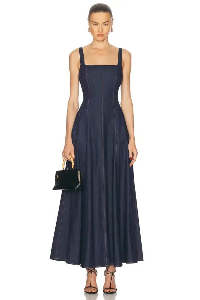NICHOLAS Athena Sleeveless Paneled Midi Dress