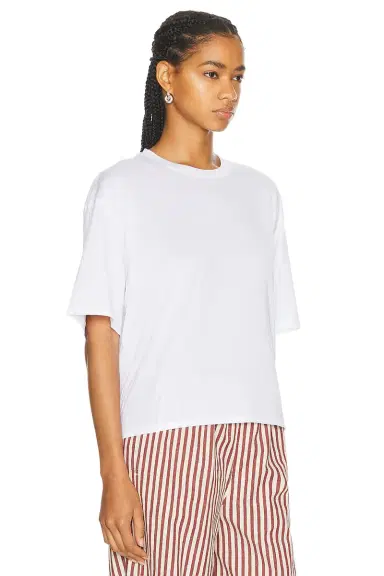 Sprwmn Oversized Cropped Boxy Tee | Thumbnail 2 Sprwmn Oversized Cropped Boxy Tee | Thumbnail 2