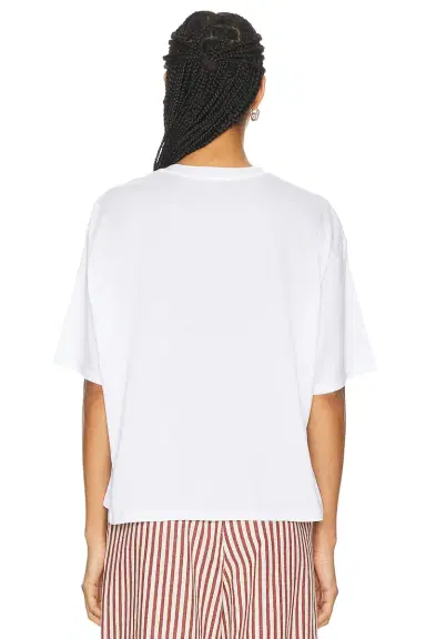 Sprwmn Oversized Cropped Boxy Tee | Thumbnail 3 Sprwmn Oversized Cropped Boxy Tee | Thumbnail 3