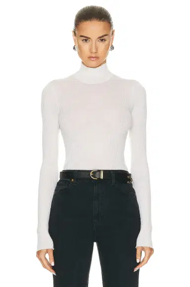 Sprwmn Mock Neck Top | Thumbnail 1