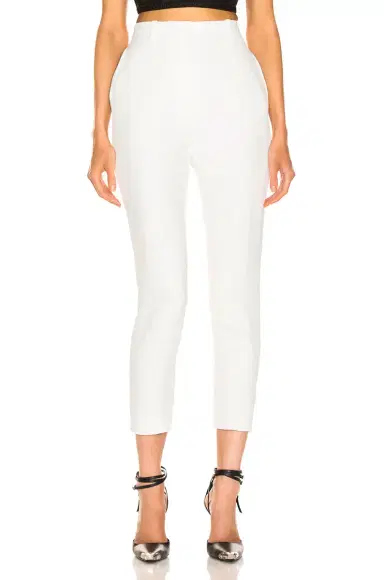 Alexander McQueen High Waisted Cigarette Pant | Thumbnail 1 Alexander McQueen High Waisted Cigarette Pant | Thumbnail 1
