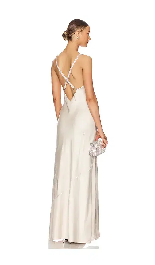 Saint Crystal Strap Gown