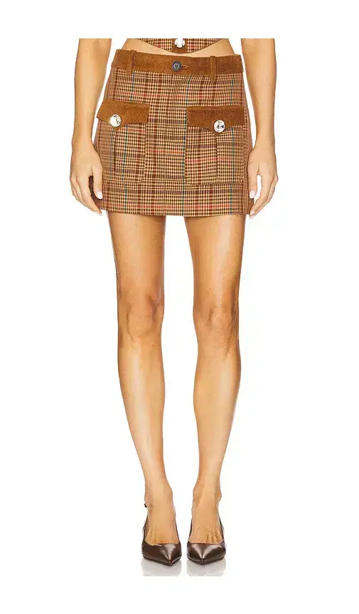 AREA Crystal Mini Skirt