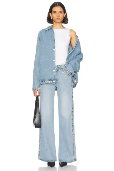 Coperni Studded Wide Leg Jeans | Thumbnail 5