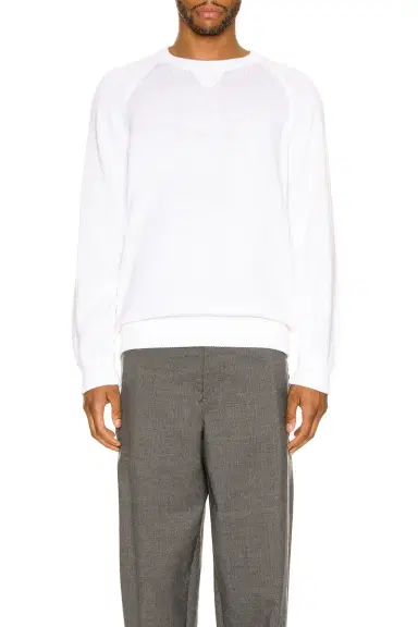 Ghiaia Cashmere Cotton Raglan Crewneck | Thumbnail 3