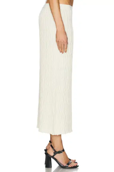 Bottega Veneta Rib Knit Midi Skirt | Thumbnail 3