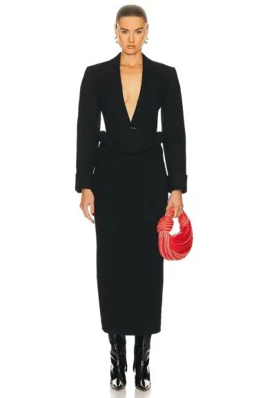 Bottega Veneta Viscose Compact Frise Skirt | Thumbnail 4 Bottega Veneta Viscose Compact Frise Skirt | Thumbnail 4