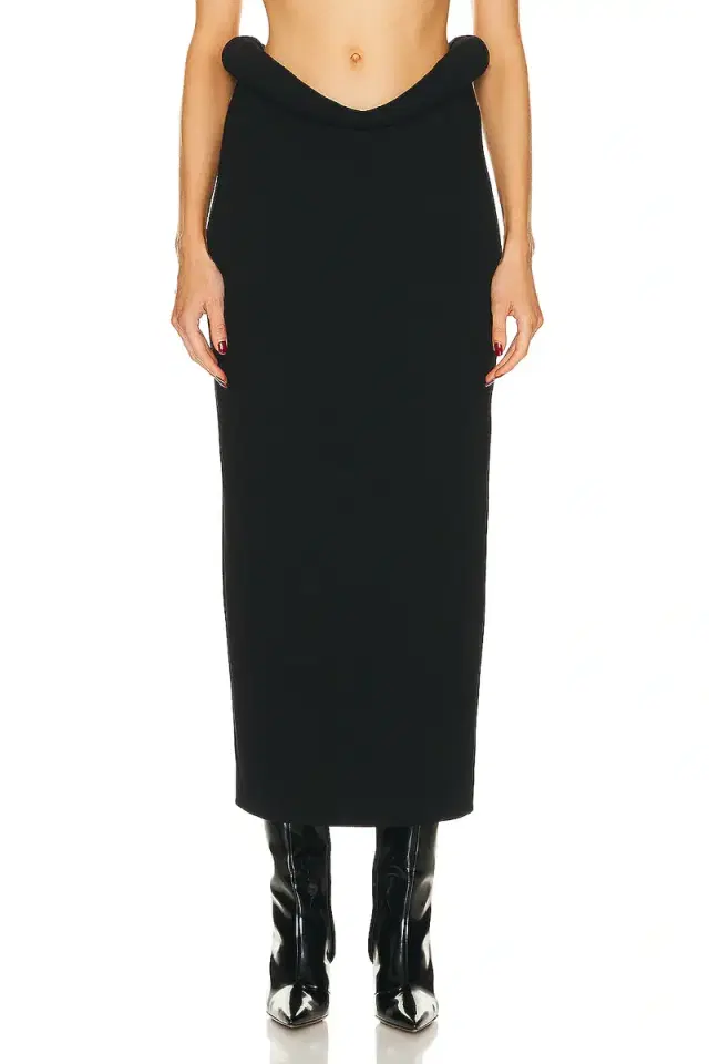 Bottega Veneta Viscose Compact Frise Skirt