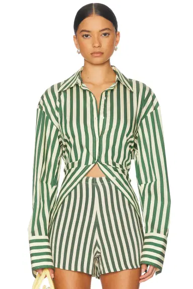 SIMONMILLER Loch Poplin Button Up Top | Thumbnail 1 SIMONMILLER Loch Poplin Button Up Top | Thumbnail 1