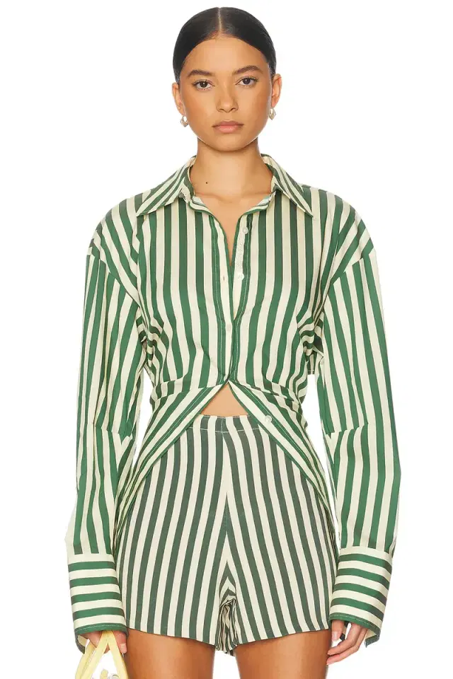 Loch Poplin Button Up Top