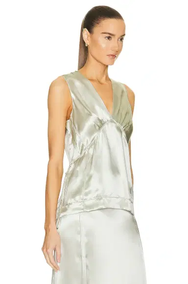 Bottega Veneta Ruffle Satin Blouse | Thumbnail 2 Bottega Veneta Ruffle Satin Blouse | Thumbnail 2